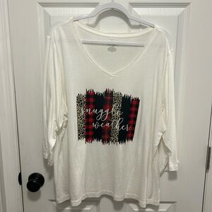 Super cute snuggle weather tee NWOT